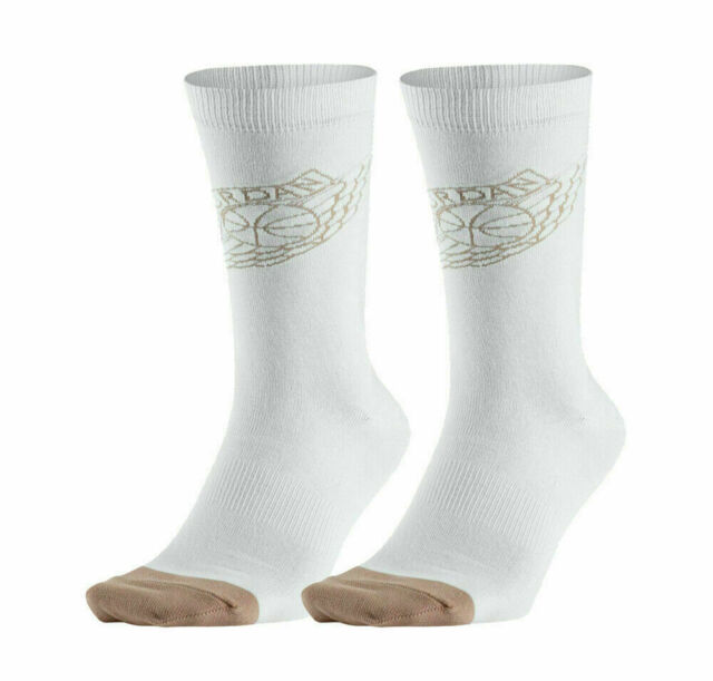 white air jordan socks
